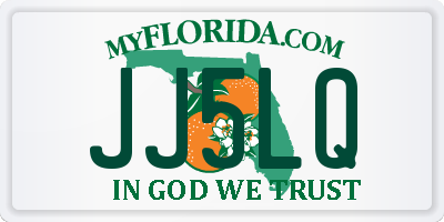 FL license plate JJ5LQ