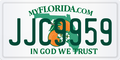 FL license plate JJC9959