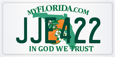 FL license plate JJE422