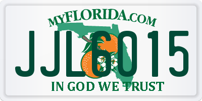 FL license plate JJL6015