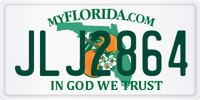 FL license plate JLJ2864