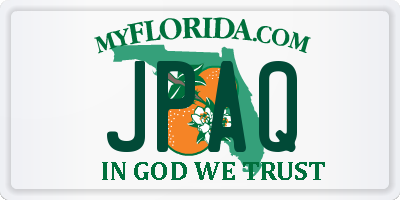 FL license plate JPAQ