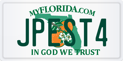 FL license plate JPEST4