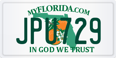 FL license plate JPU729