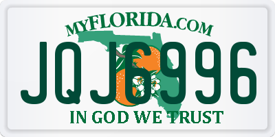 FL license plate JQJ6996