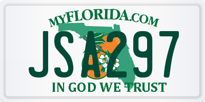 FL license plate JSA297