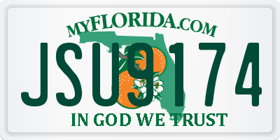 FL license plate JSU9174