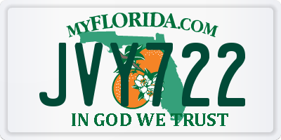 FL license plate JVY722