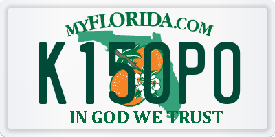 FL license plate K150P0