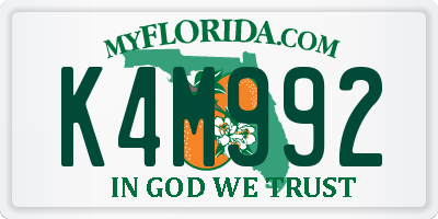 FL license plate K4M992