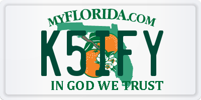 FL license plate K5IFY