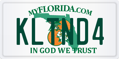 FL license plate KLTND4