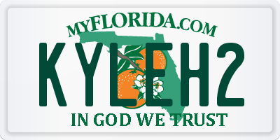 FL license plate KYLEH2