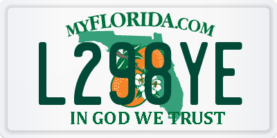 FL license plate L298YE