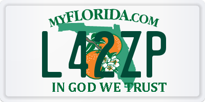 FL license plate L42ZP