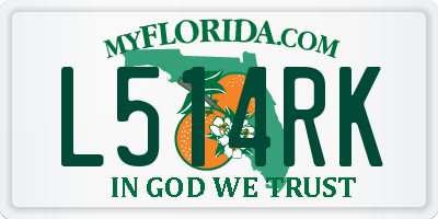 FL license plate L514RK