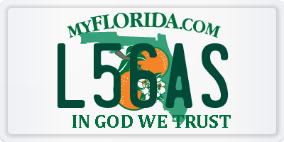 FL license plate L56AS