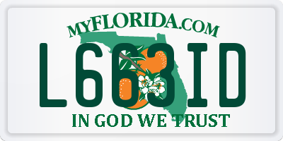 FL license plate L663ID