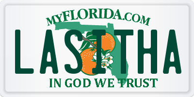 FL license plate LASITHA