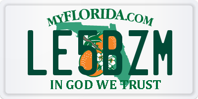 FL license plate LE5BZM