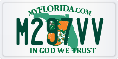 FL license plate M297VV