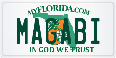 FL license plate MAGABI