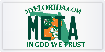 FL license plate META