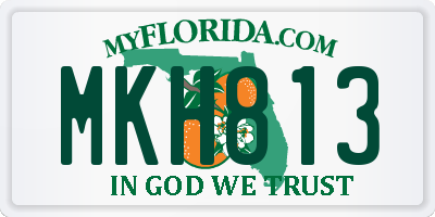 FL license plate MKH813