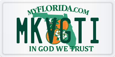 FL license plate MKVGTI