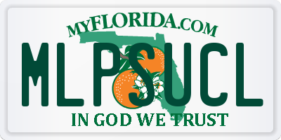 FL license plate MLPSUCL