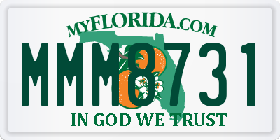 FL license plate MMM8731