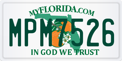 FL license plate MPM7526