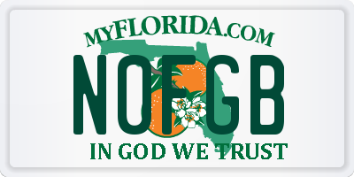 FL license plate N0FGB