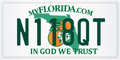 FL license plate N118QT