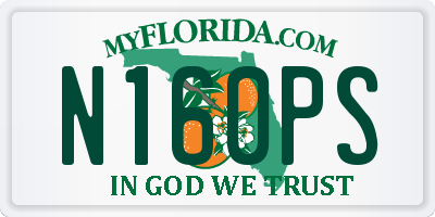 FL license plate N160PS