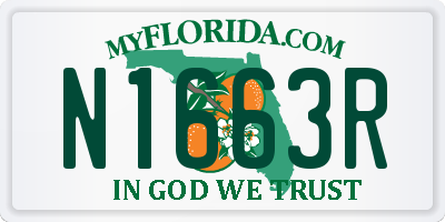 FL license plate N1663R