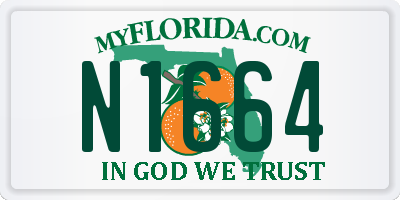 FL license plate N1664