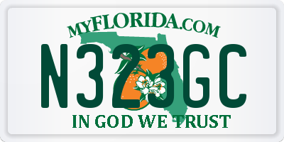 FL license plate N323GC