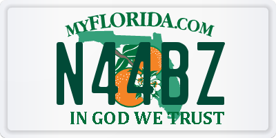 FL license plate N44BZ