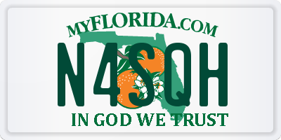 FL license plate N4SQH