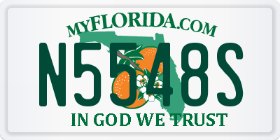 FL license plate N5548S