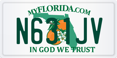 FL license plate N631JV