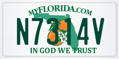 FL license plate N7314V