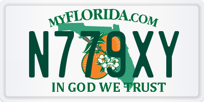 FL license plate N779XY