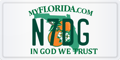 FL license plate N7DG