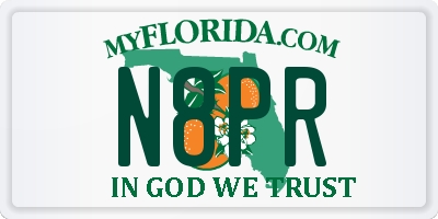 FL license plate N8PR