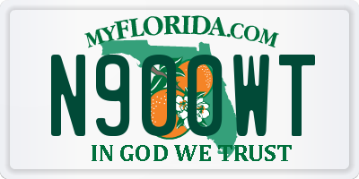 FL license plate N900WT