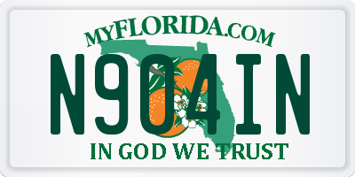 FL license plate N904IN