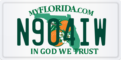 FL license plate N904IW