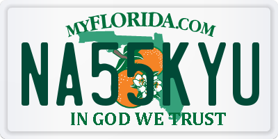 FL license plate NA55KYU